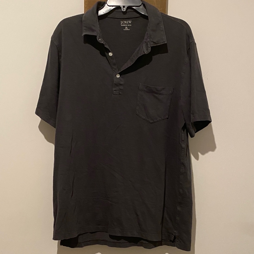 J. Crew Men's Charcoal Polo Shirt